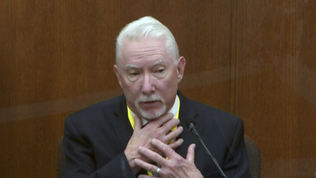 Barry Brodd, a use of force expert testifies in the trial of former Minneapolis police Officer Derek Chauvin.