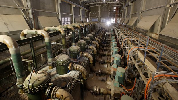The Sydney Desalination Plant is approaching half capacity but Sydney's catchments are still dropping at a rate faster than during the Millennium Drought.