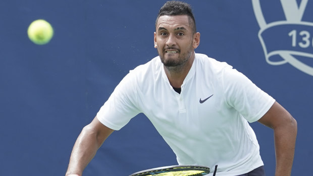 Nick Kyrgios is on a collision course with Roger Federer.