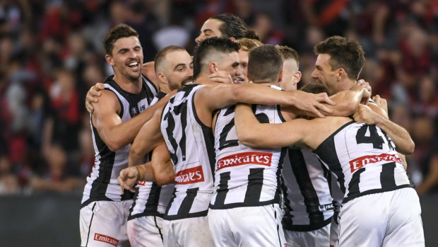 The Pies held on to win a thriller on Anzac Day.