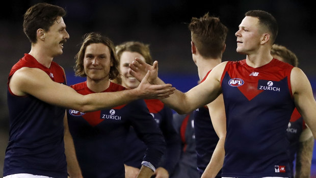 Jake Lever and Steven May make up one of the AFL’s most formidable key defensive duos.