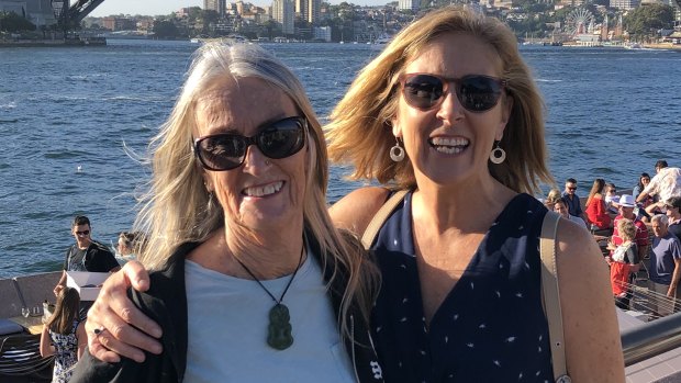 Corales and her daughter Jessica Bailey in Sydney.