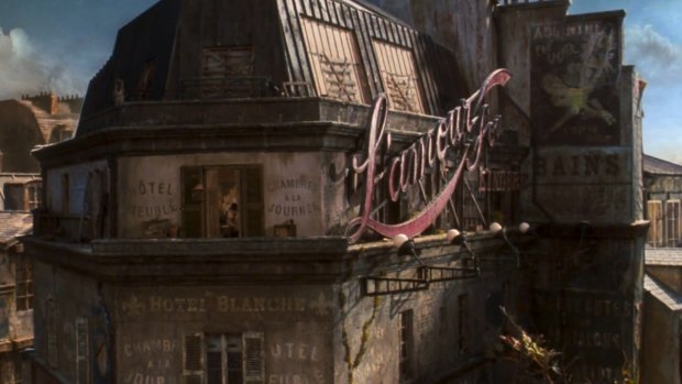 The L’amour sign in Baz Luhrmann’s 2001 film Moulin Rouge.