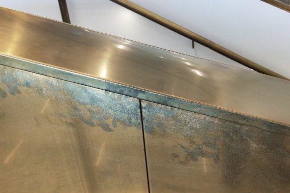 The top panel of the stairs was treated with the protective film but not the side panels.