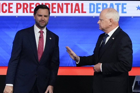 J.D. Vance and Tim Walz.