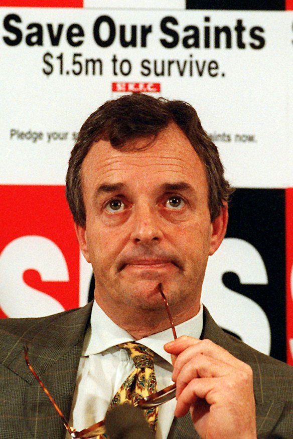 Andrew Plympton saved St Kilda Football Club from a parlous financial position.