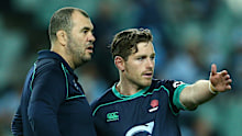 Michael Cheika and Bernard Foley at the Waratahs in 2015.