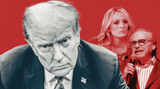 The hush money trial: Donald Trump, Stormy Daniels, David Pecker.