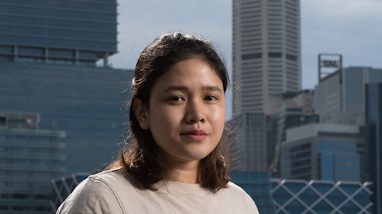 BB Parreno, an international student in Sydney, is worried that the pittance she earns on her savings will fall further if the Reserve Bank cuts interest rates
