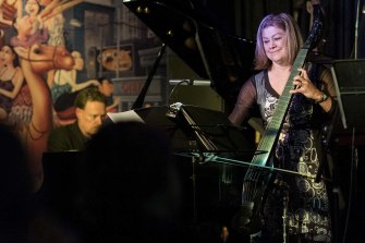 Matt McMahon and Jenny Eriksson of Elysian Fields perform to a live audience in October, last year.