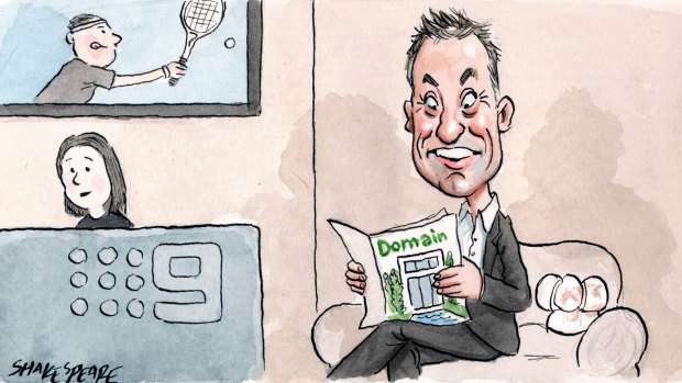 Former Domain executive Antony Catalano was seen in the Nine offices last week, despite trying to foil the company's merger with Fairfax. Illustration: John Shakespeare