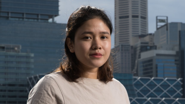 BB Parreno, an international student in Sydney, is worried that the pittance she earns on her savings will fall further if the Reserve Bank cuts interest rates.