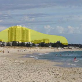 The Scarborough skyline was meant to represent a dune.