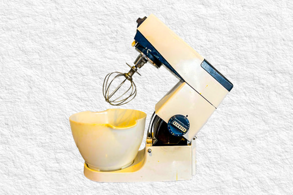 Melissa Singer’s Kenwood mixer, handed down from her grandmother.