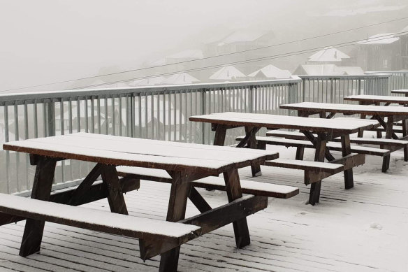It's summer, but not as we know it. December 1 in Mount Hotham.