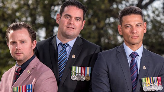 From left to right, Dave Petersen, Lucas Moon and Dan Cairnes.