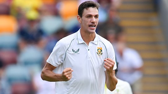 Marco Jansen celebrates.