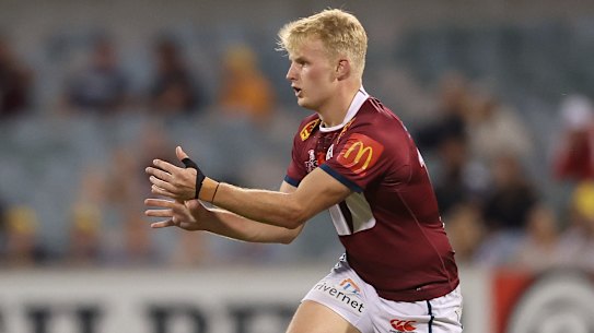 Tom Lynagh has risen from Queensland Reds rookie to Wallabies contender.