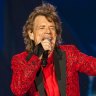 Mick Jagger of the Rolling Stones performs in Indianapolis, US.