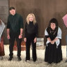 Mabel Li (left), Harry Greenwood (right) and Megan Wilding (middle) wearing keffiyeh at curtain call of opening night of STC’s The Seagull, on November 25.