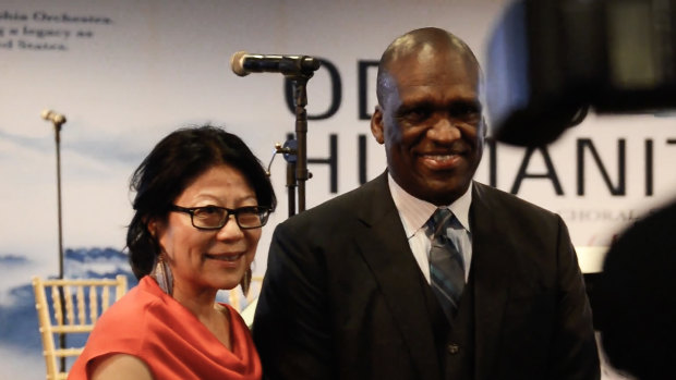 Sheri Yan and John Ashe.