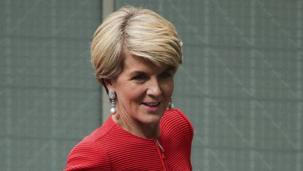 Julie Bishop says she doesn't miss her political life.