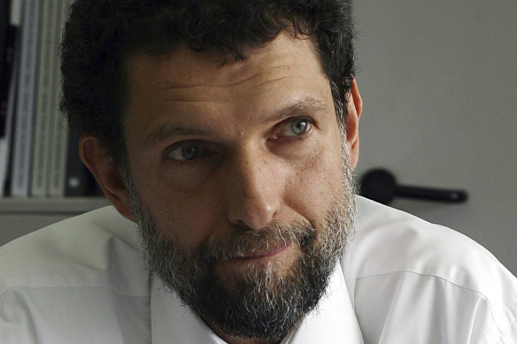 Pictured in 2015, Turkish philanthropist businessman and human rights defender Osman Kavala has been imprisoned for four years.