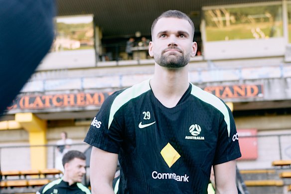 Ante Suto at Socceroos training at Leichhardt Oval.