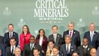 US Secretary of State Marco Rubio hosts ministers, including Madeleine King (back row) at the US critical minerals summit.