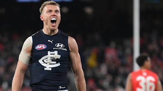 Let them roar: Patrick Cripps.