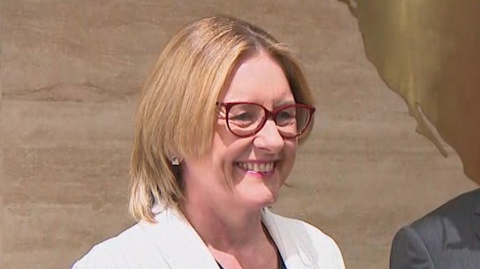 Premier Jacinta Allan in Beijing on Monday.