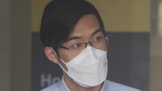 Eric Wong outside Hornsby Court on Wednesday.