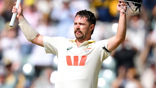 The king of Adelaide: Travis Head has now scored centuries in four consecutive tests at Adelaide Oval.