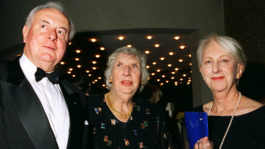 Ruth Cracknell with Margaret and Gough Whitlam