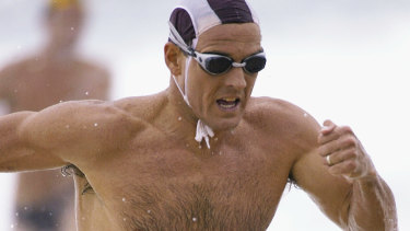Ironman and triathlete Dean Mercer competing in 2005. Mercer died of a heart attack on the Gold Coast last year.