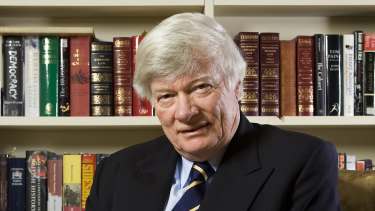 Australian-born human rights lawyer Geoffrey Robertson.