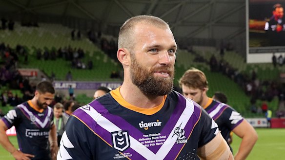 Tom Eisenhuth following his Storm debut in round one.