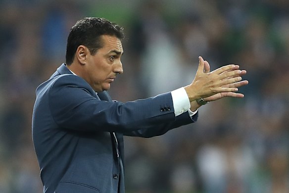 Victory's stand-in coach Carlos Salvachua.