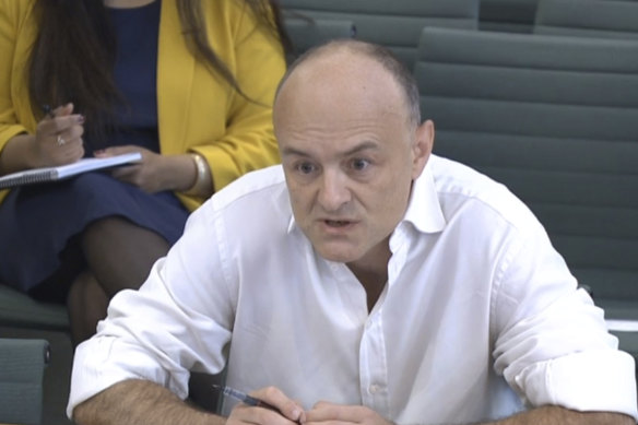 Dominic Cummings, once British Prime Minister Boris Johnson’s most powerful and trusted aide, says the government’s decision to delay lockdown at the start of the pandemic had caused “carnage”.