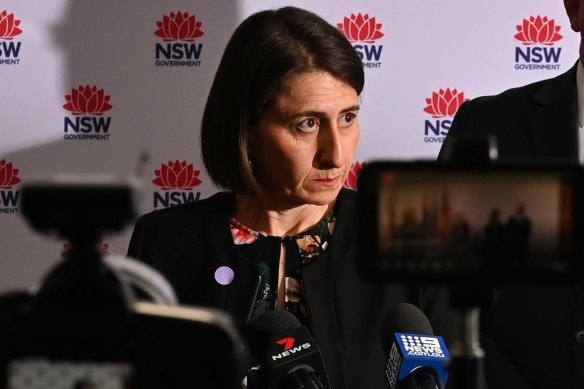Premier Gladys Berejiklian says from Friday, outdoor venues will be allowed to seat patrons two square metres apart if they have a QR code.