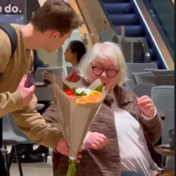 A few months after a video of Harrison Pawluk giving a woman flowers in Melbourne went viral, the recipient said she felt “dehumanised” when she learnt she’d become an unconsenting online star.