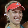 Baby steps: Supermum Kerber launches comeback at her happy place