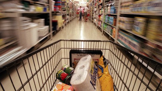 Price pressures are higher on essential goods, inlcuding beef, vegetables and toilet paper.