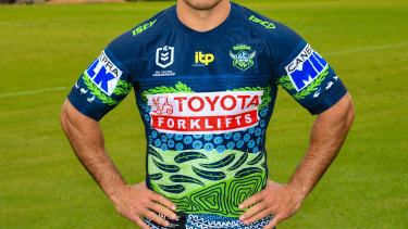 The Raiders’ Indigenous jersey.
