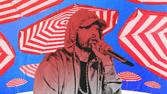 Eminem continues to sell official Slim Shady merchandise. 