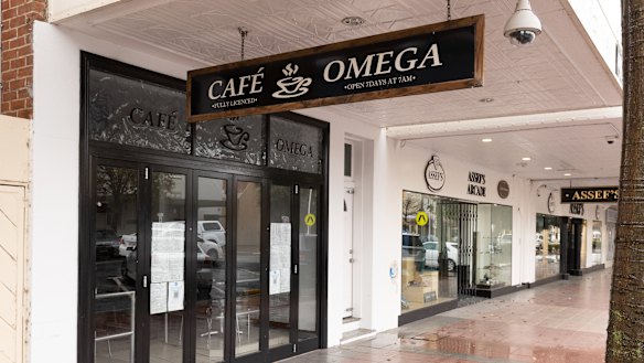 Cafe Omega in Moree was just one of the sites visited by the couple on their journey from Melbourne to Queensland. 