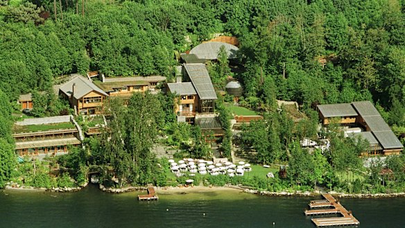 Massive assets: The Gates’ home, dubbed Xanadu 2.0,  in Medina, Washington.