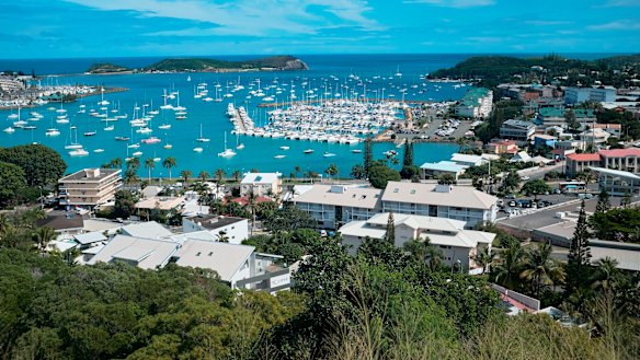 The bay of Noumea, the capital of New Caledonia.