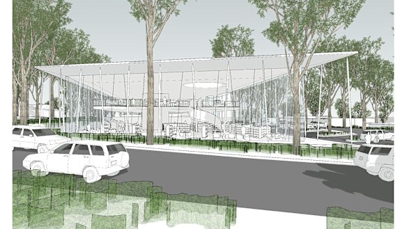 Brewster Hjorth’s concept plans for the Sanctuary Point district library.