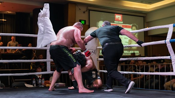 Wallace To'o's corner threw in the towel.